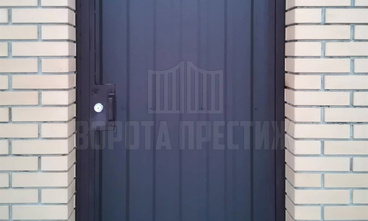 Черные откатные ворота с автоматическим управлением ОТ-312 - фото 2