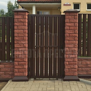 Недорогая калитка из профлиста для забора КЛ-160
