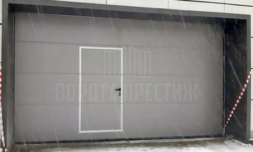 Автоматические гаражные ворота со встроенной калиткой ГР-161