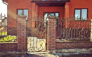 кованая калитка для частного дома