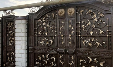 распашные ворота с автоматическим блоком управления
