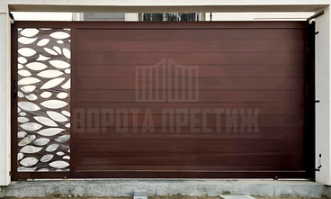 Элегантные современные ворота для загородного дома ОТ-114